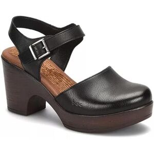 BORN b.o.c Women's Natasha Clog Platform Pump, Black/Brown